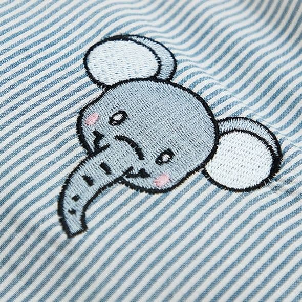 ベビー布団 セット ぞうさん刺繍の幼児園三点ベビー布団セット