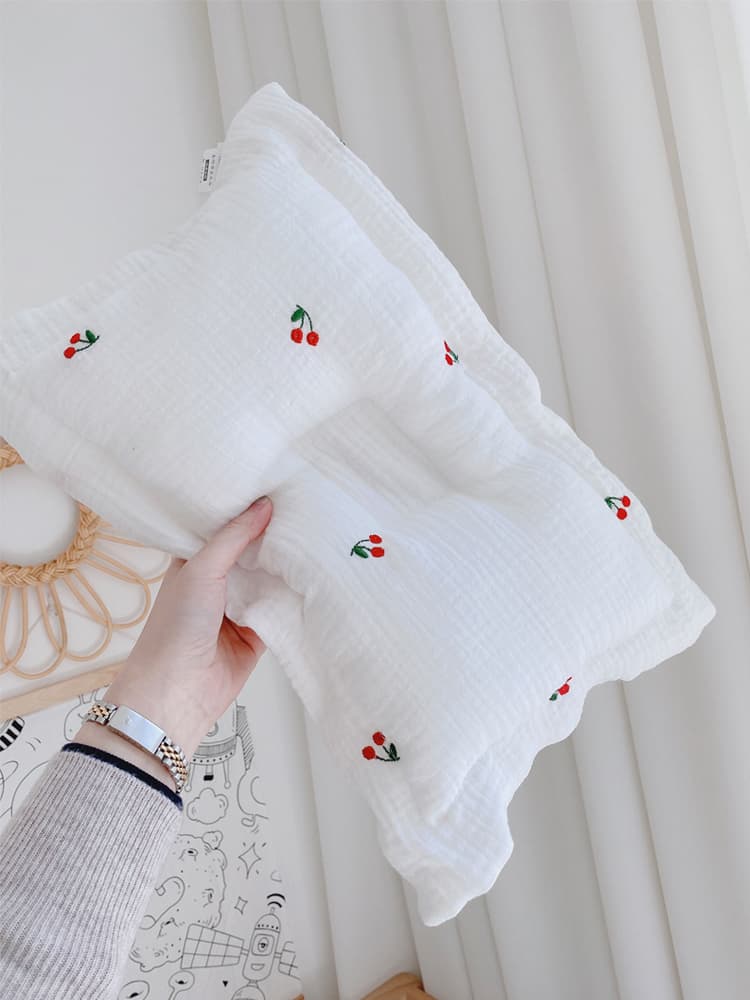 ベビー布団 セット さくらんぼ刺繍 ふわふわベビー布団セット
